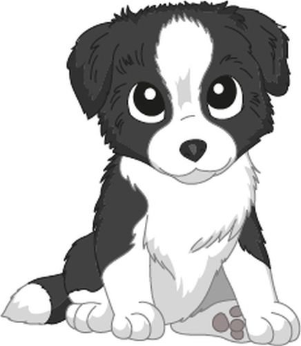 Bambinella® Bügelbild Aufbügler - gedruckte Velour/Flock Applikation zum selbst Aufbügeln - Motiv: Hund Border Collie von Bambinella