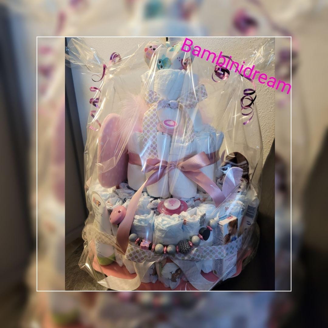 Windeltorte/Babyparty/Geschenk/Boy/Girl von Bambinidream