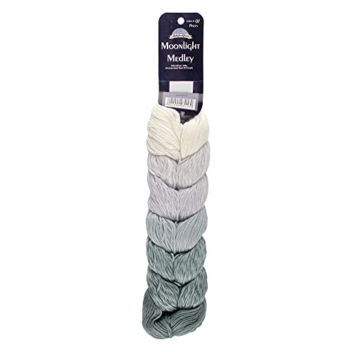 JubileeYarn Moonlight Medley Garn, Ombré-DK-Gewicht, Merinowolle/Acryl, 200 g/Strang, Fische, 1 Knäuel von BambooMN