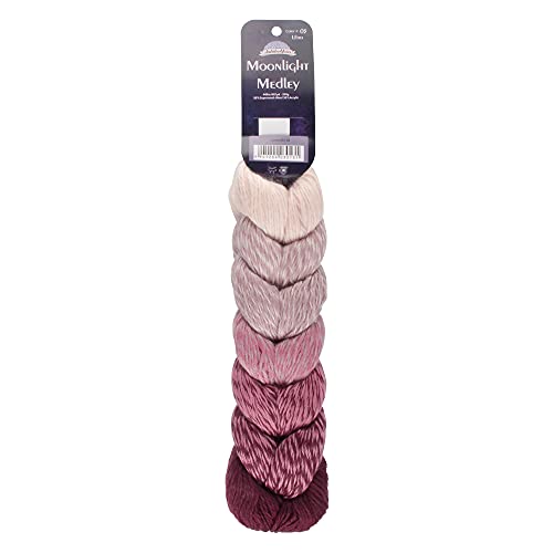 JubileeYarn Moonlight Medley Garn, Ombré-DK-Gewicht, Merinowolle/Acryl, 200 g/Strang, Waage, 1 Knäuel JubileeYarn Moonlight Medley Garn, Ombré-DK-Gewicht, Merinowolle/Acryl, 200 g/Strang, Waage, 1 Knäuel von BambooMN