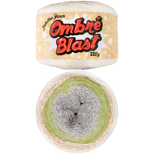 JubileeYarn Ombré Blast Garn, Babygewicht Baumwolle, 220 g/Kuchen, Twilight of The Thunder God – 1 Kuchen von BambooMN