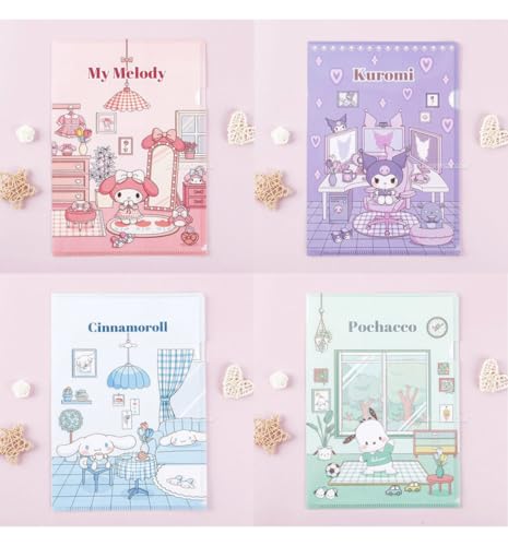 Bandal & Neoul Sanrio Friends Schnellhefter Favorite Spots 4er Set 4-4 verschiedene Designs von Bandal & Neoul