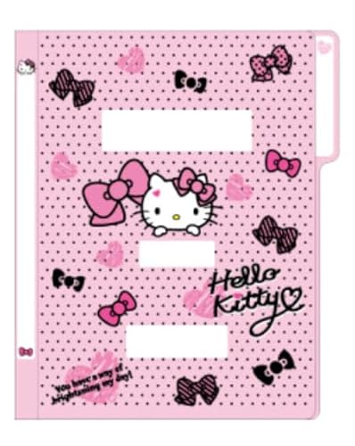 Hellokitty's sortierte Ordner, 6 Stück, Rosa oder Rot, 2 verschiedene Designs (zufällig ausgewählt) (zartes Rosa) von Bandal & Neoul