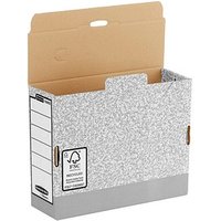 10 Bankers Box Archivboxen Bankers Box grau 11,1 x 32,7 x 26,5 cm von Bankers Box