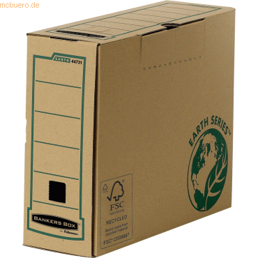 Bankers Box Archivschachtel 100mm Bankers Box Earth Series 97x330x250m von Bankers Box