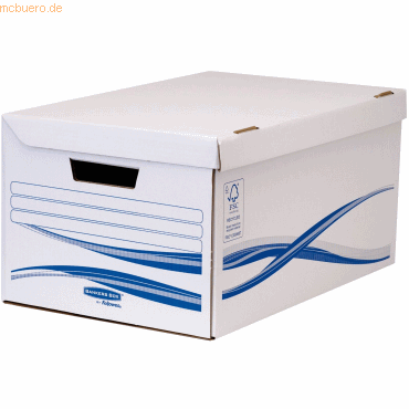 Bankers Box Klappdeckelbox Maxi Bankers Box Basic 350x260x350mm weiß/b von Bankers Box