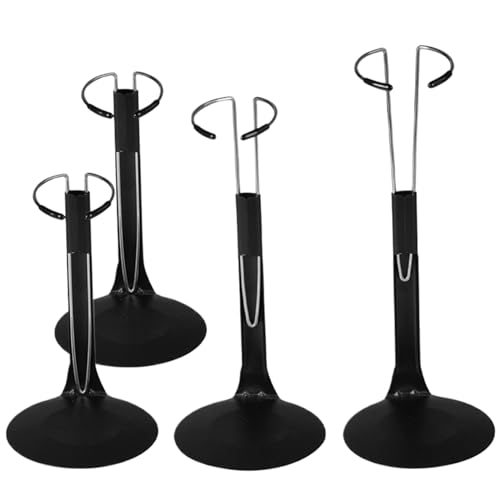 Banziaju 4PCS-Puppenständer, 1/6 Aktions-Figur-Stand, einstellbarer C-Form-Puppenhalter-Ständer, einfach zu installierende Metallpuppenanzeigestand von Banziaju