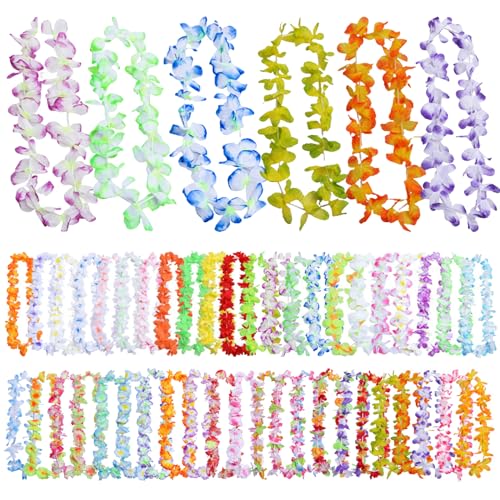 Banziaju Leis für Luau Party Hawaiian Leis 50pcs Hawaiian girland von Banziaju