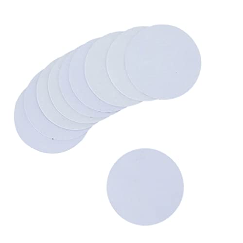 Doppelseitige Klebstoffe pads doppelseitige klebrige Pads transparent runde Klebstoffsaugne -Tasse Montage -Tab -Klebeband 6,5 cm 10pcs, Klebstoffe für Saugnäpfe -Becherhalterung von Banziaju