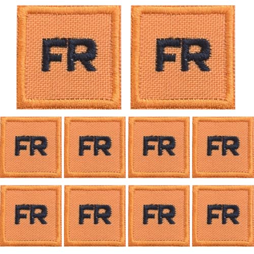 FR -Flecken für Kleidung, 10pcs Flee Flecken für Kleidung Ersatz Stickerei Patch Set Eisen auf Flecken 1x1 Zoll F. von Banziaju