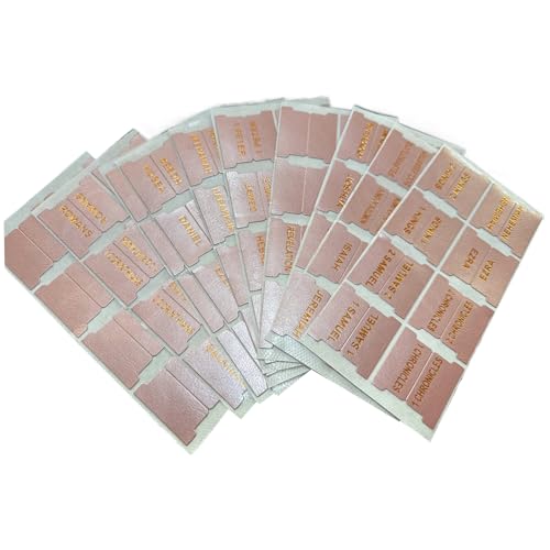 Katholische Bibel Tabs Bibel Tabs, 80Pcs/Set laminiert Bibel Buch Tabs, Reposition Großdruck Bibel Etiketten Tabs, leicht zu lesen und anzuwenden Bibel Tabs für Frauen Männer, Rose Gold,Index Tabs von Banziaju