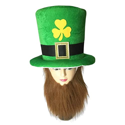 St. Patrick's Day Green Hat St. Patricks Day Hats Green Shamrock Kobold Top -Hut für St. Patricks Day Kostümzubehör von Banziaju