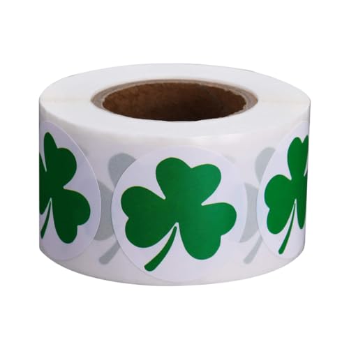 St. Patrick's Day Sticker, St. Patrick's Day Sticker Shamrock Aufkleber vier Blattklee Grüne Lucky Sticker für Partyzubehör Shamrock -Aufkleber von Banziaju