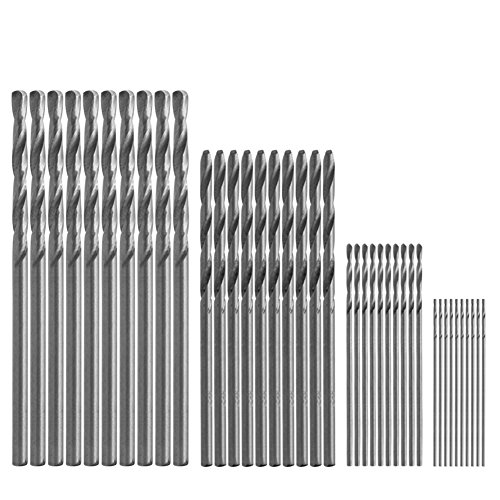 BaoFufc 40-teiliges HSS-Bohrer-Set, 0,5 mm - 2,0 mm, gerader Schaft, PCB-Spiralbohrer-Set, Werkzeuge von BaoFufc