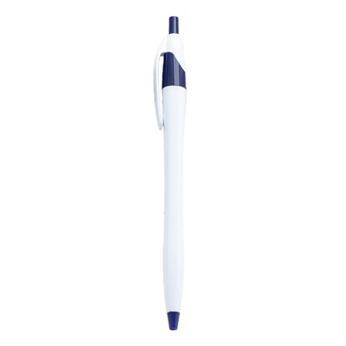 BaoFufc Druckkugelschreiber mit Stift-Clip, Unterschrift, Bürostift, Gäste, Anmeldestift für Büro, Kugelschreiber, Marineblau, 12 Stück von BaoFufc