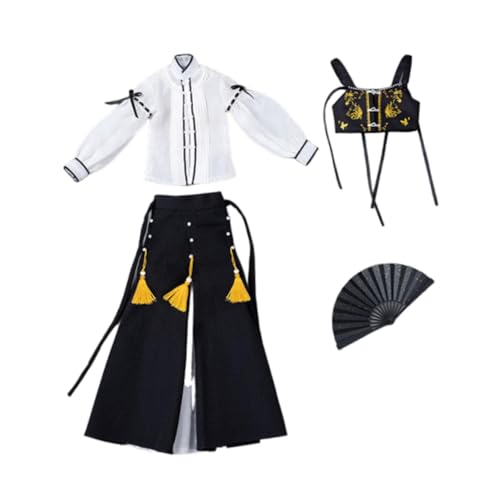 Baoblaze 1/6 Oberteil und Rock Outfit Traditionelle chinesische Kleidung Kostüm Mode Retro Outfit für 12'' weibliche Puppen Figur Kostüm Zubehör von Baoblaze