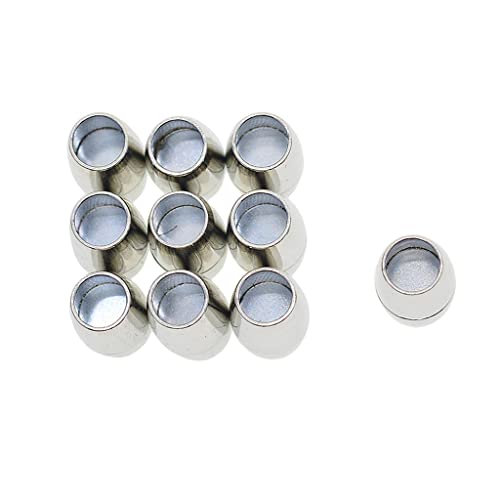 Baoblaze 10 Sätze Magnetverschlüsse Schmuck Herstellen Zubehör Ketten Verschluss, Silber, 6mm von Baoblaze