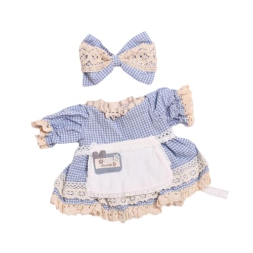 Baoblaze 38 cm Plüschpuppenkleid, Kleidung, Puppen-Outfits, Anhänger, Puppe, Foto-Requisiten, Plüschpuppenzubehör, weich, abnehmbar, modisches Anziehen, Blau von Baoblaze