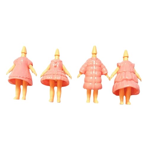 Baoblaze 4-teiliges Puppenkleidungsset, Körper-Kleidungszubehör, lebendige Puppenkleidung, Anzug, Geburtstagsgeschenk, Mini-Puppenkörper-Kleidungszubehör, ROSA von Baoblaze