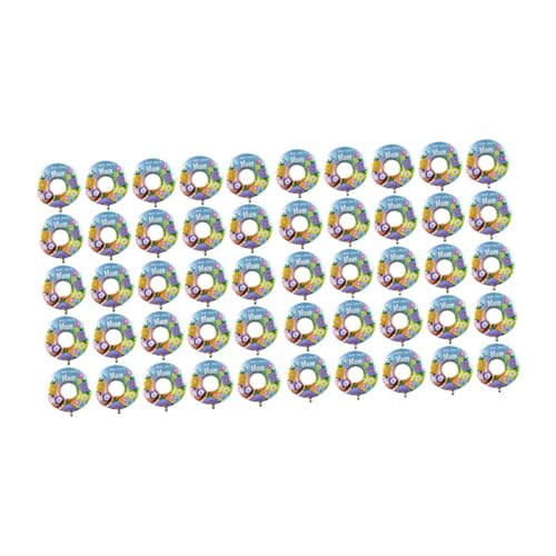 Baoblaze 50pcs Mutter Tag Luftballons Party Dekor versorgt Foto Requisiten Romantische Aluminiumfolie Ballon Ornament zum Jubiläumsgeburtstag von Baoblaze