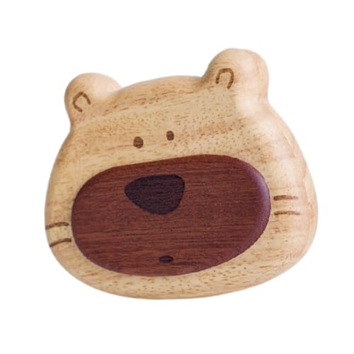 Baoblaze Baby-Zahn-Andenkenbox, Gedenkbox, Baby-Party-Geschenk, handgefertigte Zahnaufbewahrungsbox aus Holz, Kinder-Zahnhalter für Jungen und Mädchen, Hellbraun von Baoblaze