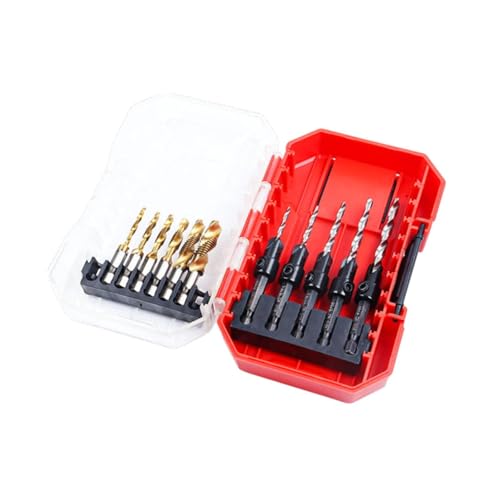 Baoblaze Holz Countersink Drill Bit Set Hand Tool Zubehör DIY -Lüfter Geschenke glattes Counter -Waschbecken Drill Bit Schnellwechsel von Baoblaze