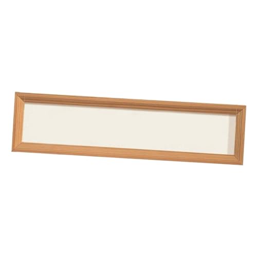 Baoblaze Holz-Gemälderahmen, Kalligraphie-Rahmen, multifunktionaler Holz-Kunstrahmen, Bilderrahmen für Schlafzimmer, Wohnzimmer, Büro, Heimdekoration, Holzfarbe, 10.5cmx32cm von Baoblaze