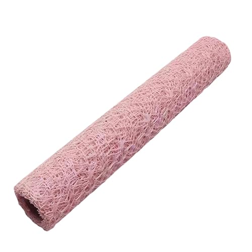 Baoblaze Jacquard-Netzgeflecht, durchbrochenes Blumenstrauß-Geschenkpapier, Tischläufer, dekoratives Netz-Blumenpapier für Party, Hochzeit, Abendessen, Rosa von Baoblaze