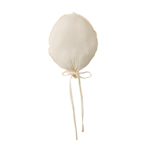 Baoblaze Minimalistische Stoffballon-Dekoration, 3D-Wandbehang, einfach aufzuhängen, Heimdekoration, zum Fotografieren, als Foto-Requisite, Beige von Baoblaze