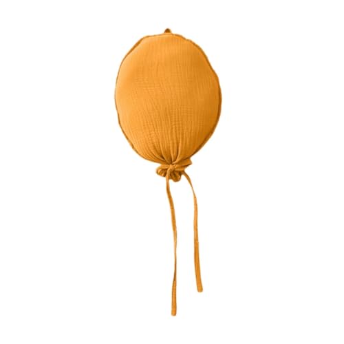 Baoblaze Minimalistische Stoffballon-Dekoration, 3D-Wandbehang, einfach aufzuhängen, Heimdekoration, zum Fotografieren, als Foto-Requisite, Gelb von Baoblaze