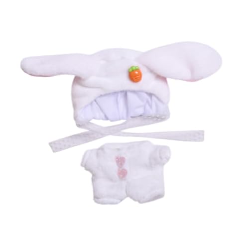 Baoblaze Overall-Set für Plüschpuppen, Kostümzubehör für Puppen, handgefertigte Kleidungs-Outfits, für 5,91 Zoll/6,69 Zoll große Puppen von Baoblaze