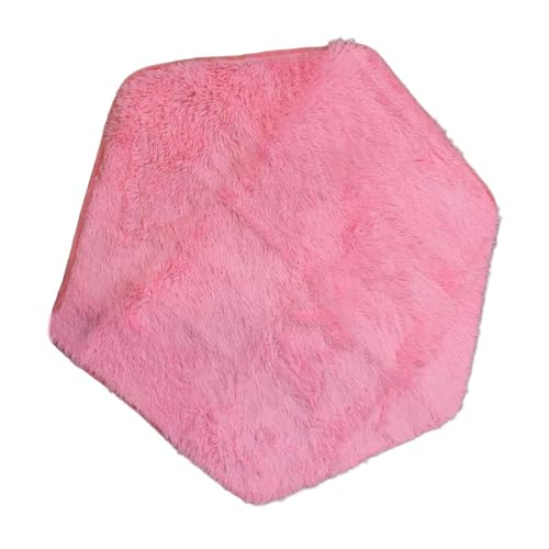 Baoblaze Rosa Sechseck-Teppich für Prinzessinnenzelt, Teppich für Eingang, Küche, Eingangsbereich, Kinderspielmatte, Flächenteppich für Bad, Kinderzimmer, von Baoblaze