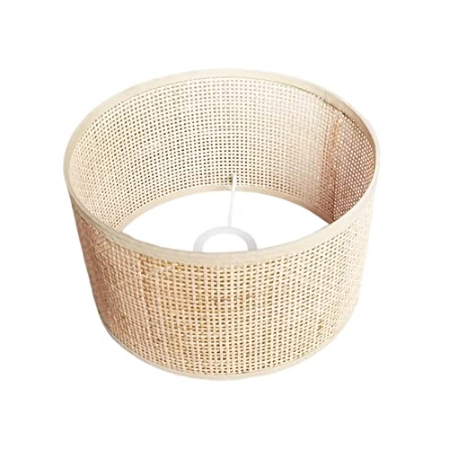 Baoblaze Rustikale Pendelleuchte Abdeckung Deckenleuchte Stehlampe Leselampe Lampenfassung Tischlampe Lampenschirm aus geflochtenem Rattan für Kinderzimmer, 25 cm x 15 cm von Baoblaze