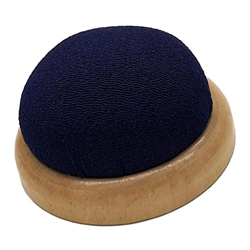 Baoblaze mit Holzteller, Tisch, Einfarbige Nadelhalter Aufbewahrung von Stecknadeln Nadel Storage, Navy blau von Baoblaze