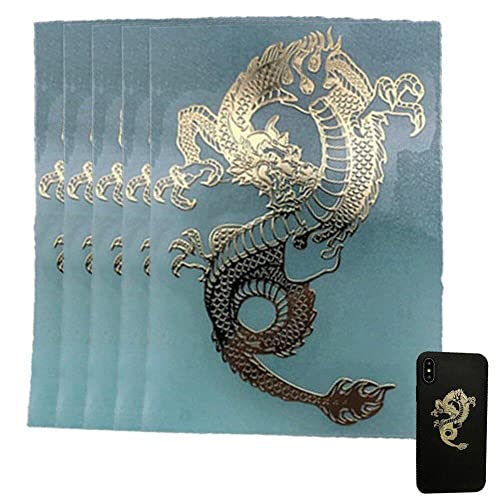 Baokuan 5pcs Dragon Metal Scrapbook Stickers Mobile Telefonaufkleber Laptop-dekorationsaufkleber Selbstklebende Aufkleber von Baokuan