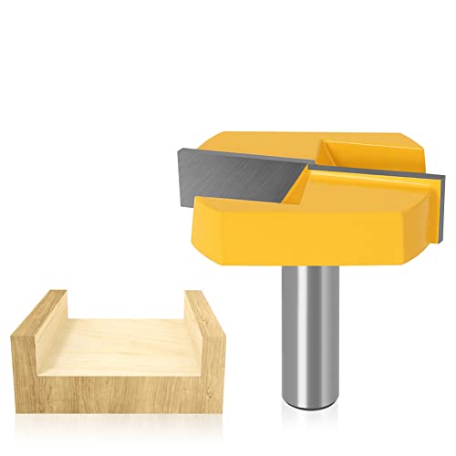 Baorder 12mm Schaft Boden reinigen Router Bit Hartmetallspitze Flächenhobelung Router Bit für das Holzschnitzen von Baorder