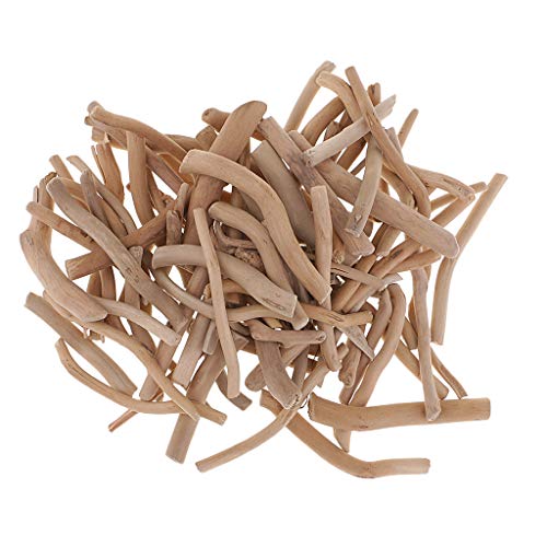 B Baosity 125g Gemischte Kleine Treibholz Stücke Sticks für Kunsthandwerk Frames Display Kranz Surf Art Strand Meer Holz Rustikale Dekorationen DIY - Holz, 50-80 mm von Baosity