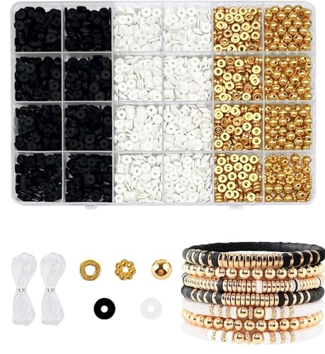 2530 Stück Perlen zum Auffädeln Kit Perlen Set Perlen für Armbänder Selber Machen Perlenkette Schmuck Selber Machen Set Geschenke für Mädchen Armbänder Charm Kit für DIY Armband Schmuckherstellung. von Baoximong