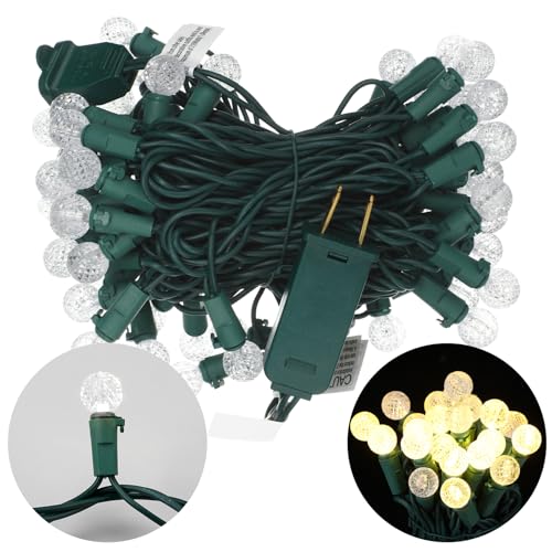 Baquler 6 m langsame funkelnde Weihnachtslichterkette, langsames Blinken, weiches Blinken, weiches Blinken, langsames Verblassen, Weihnachtslicht für Weihnachtsdekoration, 60 Lichter, Warmweiß von Baquler