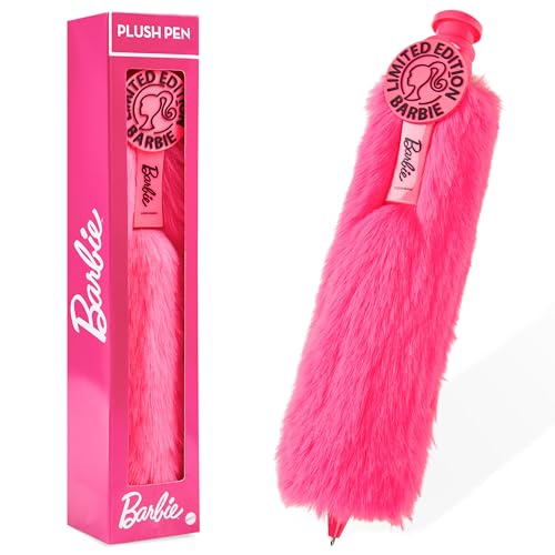 Barbie Kugelschreiber mit schwarzer Tinte, Plüsch Stift - Geschenke für Sie von Barbie