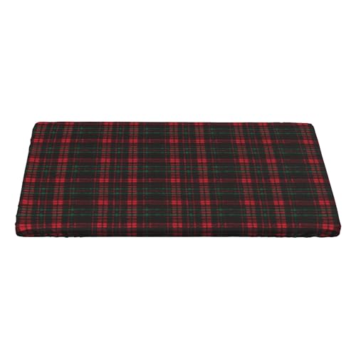 4FT Rechteckige Enganliegende Tischdecke, Christmas Tartan Tischbedeckung Elastische Rechteckige Tischdecke, Langlebige Elastische Tischtuch Rechteckige Tischtuch Polyester Tischtuch von Barbool