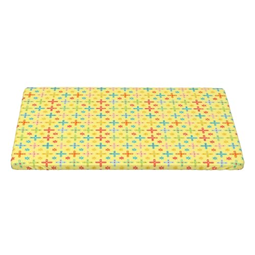 4FT Rechteckige Enganliegende Tischdecke, Colorful Geometric Tischtuch Elastisch Tischtuch Rechteckig, Schmutzabweisend Elastische Tischtuch Rechteckig Tischdecke Tischdecke Outdoor für Esszimmer von Barbool