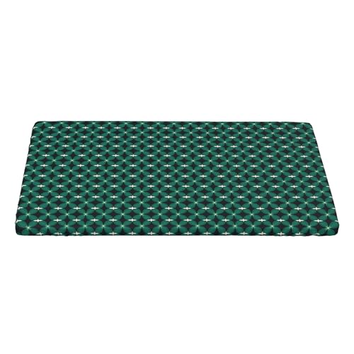 4FT Rechteckige Enganliegende Tischdecke, Diamond Clover Tischtuch Elastisch Tischtuch Rechteckig, Abwaschbar Elastische Tischtuch rechteckige Tischdecke Tischdecke Outdoor für Home Küche Dekoration von Barbool