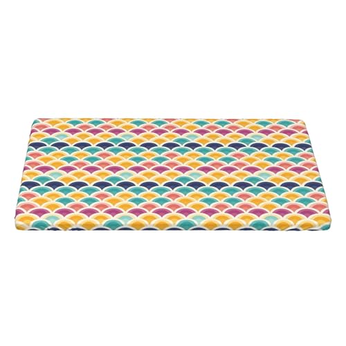 4FT Rechteckige Enganliegende Tischdecke, Multi Color Tischdecke Elastische Rechteckige Tischdecke, wasserdichte Elastische Tischtuch Rechteckige Tischdecke Polyester Tischtuch für Home Küche von Barbool