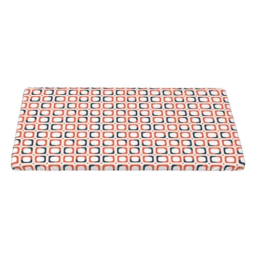 4FT Rechteckige Enganliegende Tischdecke, Round Squares Tischdecken Elastische Rechteckige Tischdecke, Fleckschutz Elastische Tischtuch Rechteckige Tischabdeckung Tischdekoration von Barbool