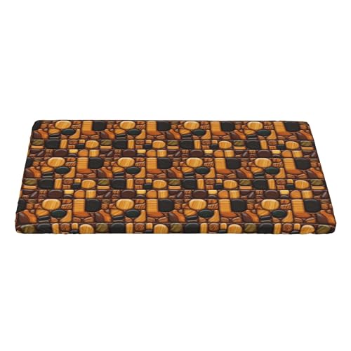 4FT Rechteckige Enganliegende Tischdecke, Wood Bubble Tiles Tischwäsche Elastisch Tischtuch Rechteckig, Universeller Elastische Tischtuch Tischdecke Rechteckig Dining Table Cover von Barbool