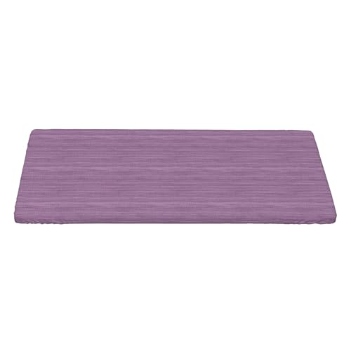 5FT Rechteckige Enganliegende Tischdecke, Purple Natural Texture Tischschutz Elastische Rechteckige Tischdecke, Abwaschbar Elastische Tischtuch Rechteckigen Tischdecken Wachstuchtischdecke von Barbool