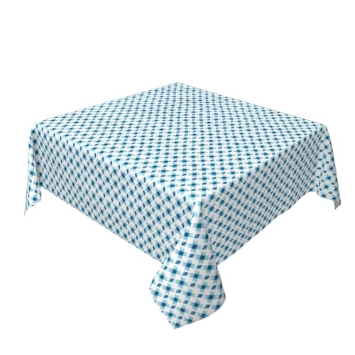 Quadratische Tischdecke 60 x 60 Zoll, Diamond Stitch Tischwäsche Langlebige Tischdecke mit Fleckschutz Eckig Stoff Tischtuch für Draußen, Biertisch, Küche, Esstisch, Couchtisch, Gartentisch von Barbool