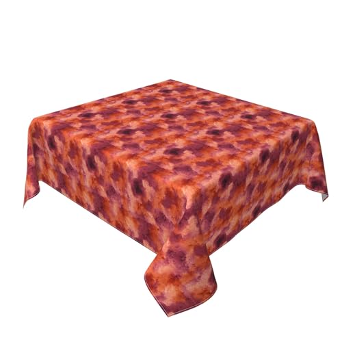 Quadratische Tischdecke 60 x 60 Zoll, Furry Felt Texture Tischwäsche Wasserabweisend Tischdecke mit Fleckschutz Eckig Table Cloth für Drinnen Draussen Garten Esszimmer Party und Festen von Barbool