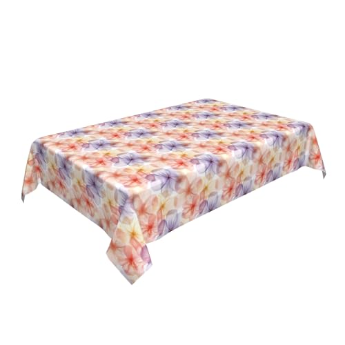 Rechteckige Tischdecke 54 x 72 Zoll, Boho Rainbow Tischdecke Fleckschutz Rechteckiger Tischdeckenschutz Tischdecke abwaschbar für Home Küche Dekoration von Barbool